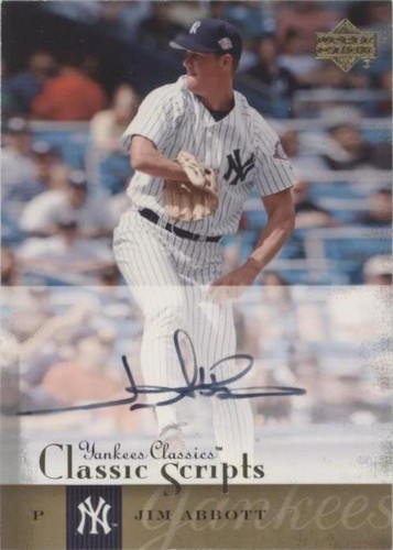 2004 Upper Deck Yankees Classics - Jim Abbott #AU-31