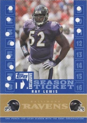 2007 Topps TX Exclusive Ray Lewis #S-RL