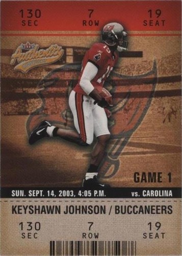 2003 Fleer Authentix Keyshawn Johnson #91