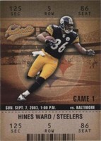 2003 Fleer Authentix Hines Ward #42