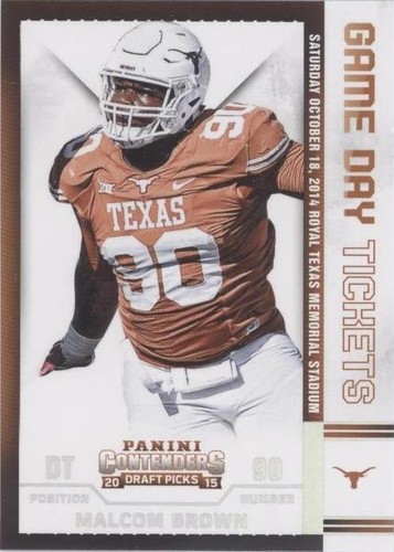 2015 Panini Contenders Draft Picks Malcom Brown #84