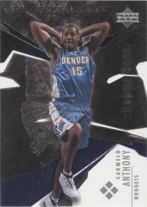 2003-04 cubierta superior diamante negro - Carmelo Anthony #186