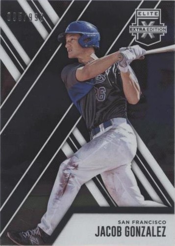 2017 Panini Elite Extra Edition - Jacob Gonzalez #58