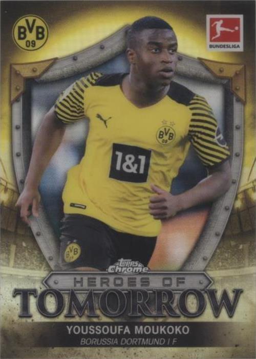 2021-22 Topps Chrome Bundesliga Youssoufa Moukoko #HT-YM