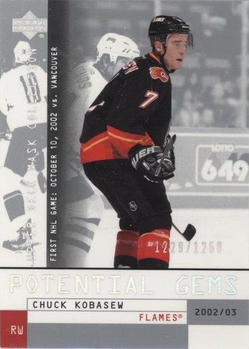 2002-03 Upper Deck Mask Collection - Chuck Kobasew #158