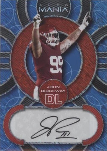2022 Wild Card Auto Mania Retail John Ridgeway #AM-C19
