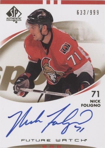 2007-08 SP Authentic - Nick Foligno #235