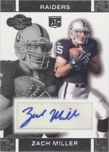 2007 Topps Co-Signers Zach Miller #RA-ZM