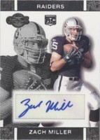 2007 Topps Co-Signers Zach Miller #RA-ZM