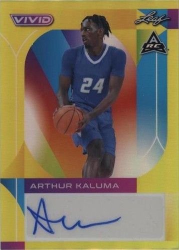 2022-23 Leaf Vivid - Arthur Kaluma #BA-AK1
