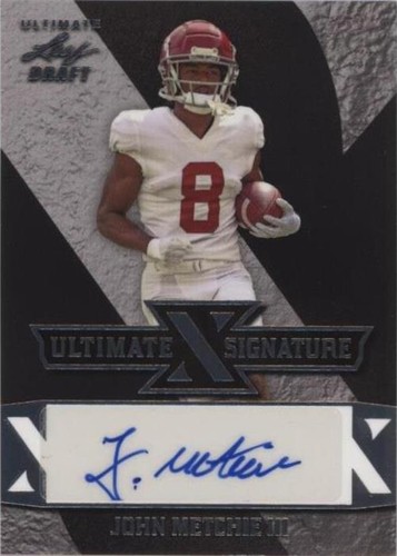 2022 Leaf Ultimate Draft John Metchie III #UXS-JM1