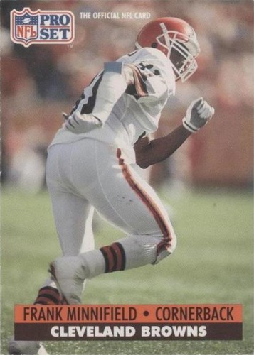 1990 Pro Set Frank Minnifield #357 Pro Bowl Rare no error