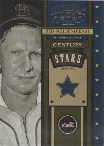 2004 Donruss Throwback Threads - Red Schoendienst #CS-43