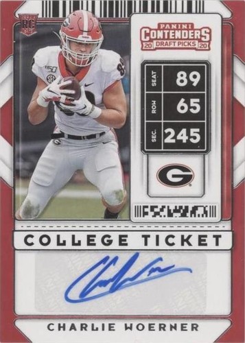 2020 Panini Contenders Draft Picks Charlie Woerner #281