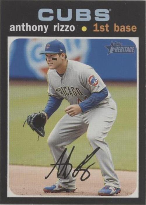 2020 Topps Heritage - Base #373 Anthony Rizzo
