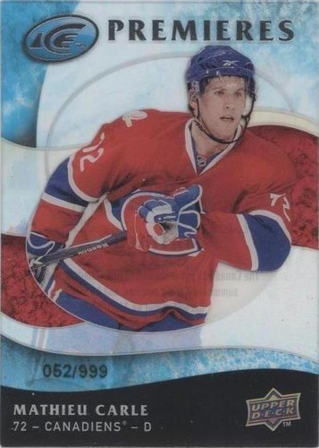 2009-10 Upper Deck Ice - Mathieu Carle #123