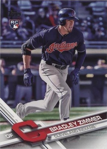 2022 Topps Update Green Foil Parallel /499 Bradley Zimmer Blue