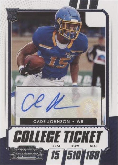 2021 Panini Contenders Draft Picks Cade Johnson #319