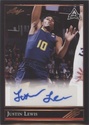 2021-22 Leaf Memories - Justin Lewis #BG-JL1