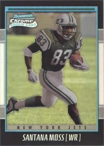 2001 Bowman Chrome Santana Moss #178