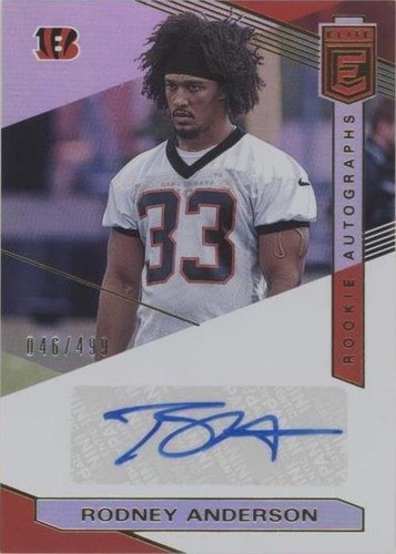 2019 Panini Donruss Elite Rodney Anderson #RA-RA