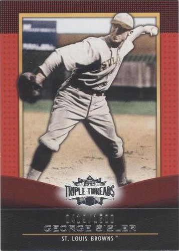 2011 Topps Triple Threads - George Sisler #69