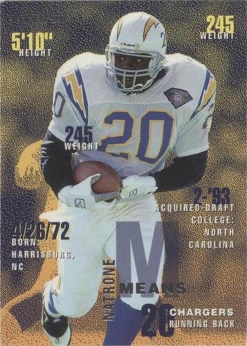 1995 Fleer Natrone Means #334