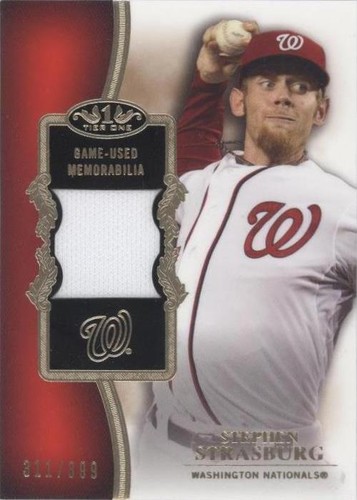 2012 Topps Tier One - Stephen Strasburg #TSR-SS