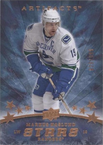 08-09 UD Upper Deck The Cup Limited Logos Markus Naslund /50