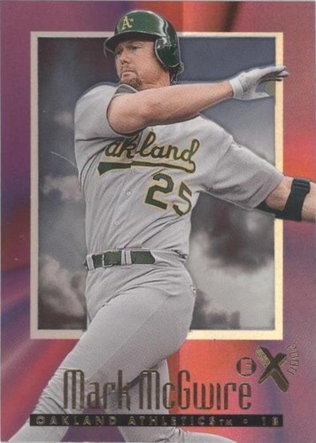 1997 EX 2000 #38 Mark McGwire Baseball Card Oakland