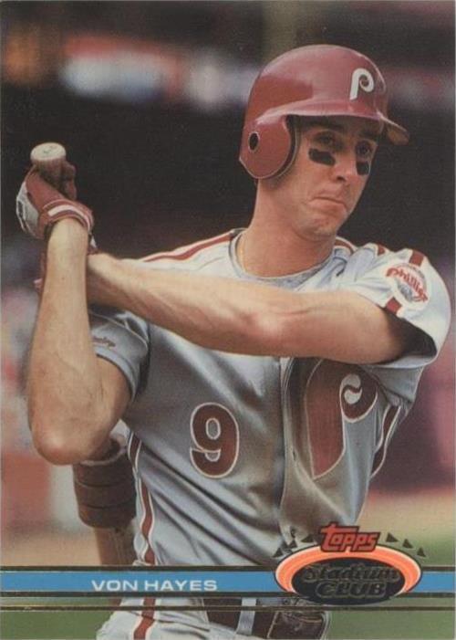 Topps Stadium Club 1991 - Von Hayes #127
