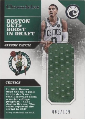 NBA ジェイソンテイタム RC auto 2017 Panini Prizm Jayson Tatum Mojo Auto /25 PSA 10 Rookie