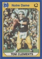 1990 Collegiate Collection University of Notre Dame Tom Clements #84