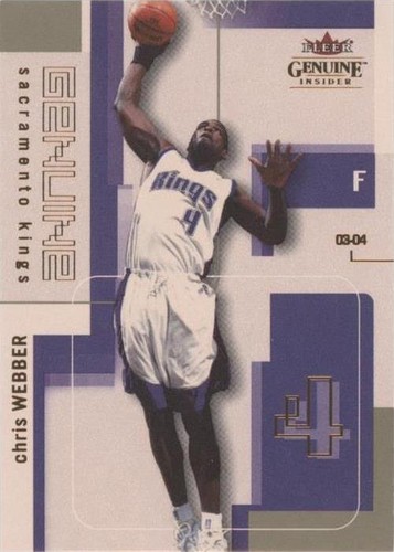 2003-04 Fleer Genuine Insider - Chris Webber #81