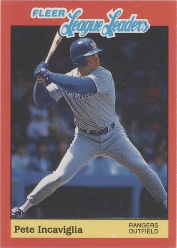 1989 Fleer Baseball's League Leaders - Pete Incaviglia #21
