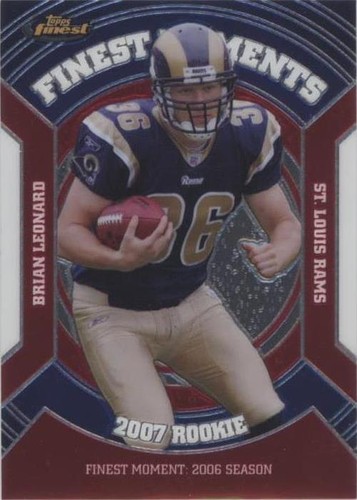 2007 Topps Finest Brian Leonard #RFM-BL