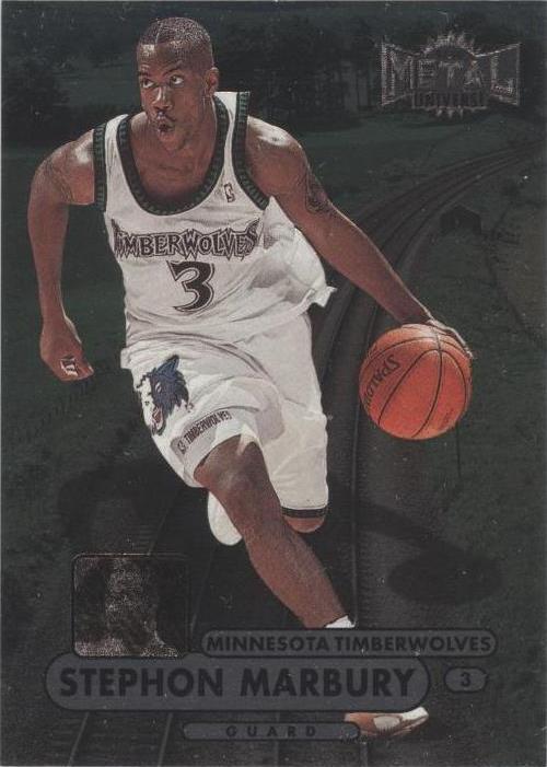 Vista previa del Campeonato Metal Universe 1997-98 - Stephon Marbury #55