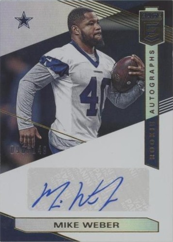 2019 Panini Donruss Elite Mike Weber #RA-MW