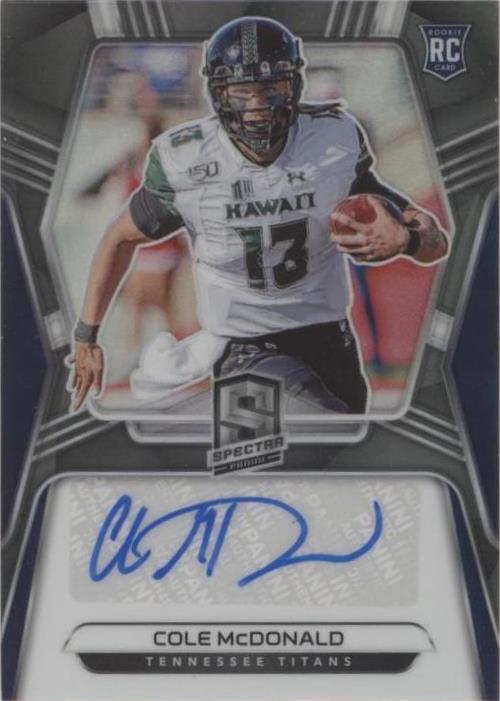 2020 Panini Spectra Cole McDonald #17
