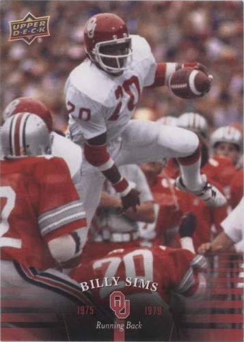 2011 Upper Deck University of Oklahoma Billy Sims #38