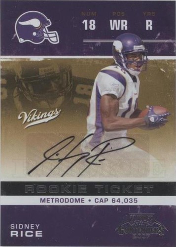 2007 Playoff Contenders Sidney Rice #220