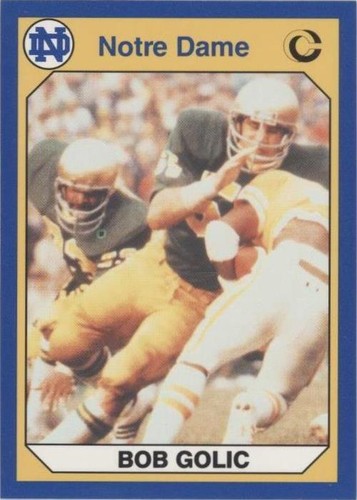 1990 Collegiate Collection University of Notre Dame Bob Golic #83