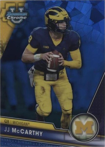 2023 Bowman University Chrome Sapphire Edition J.J. McCarthy #124
