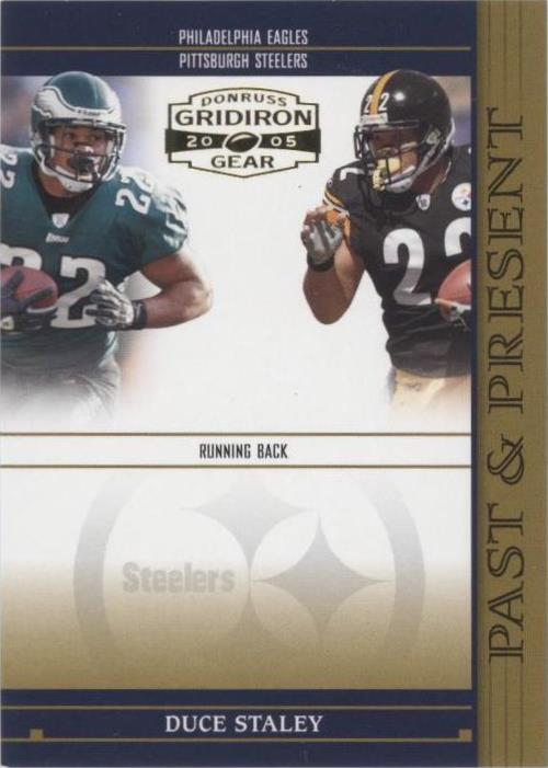 2005 Donruss Gridiron Gear Duce Staley #PP 8
