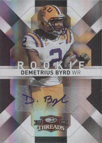 2009 Donruss Threads Demetrius Byrd #132