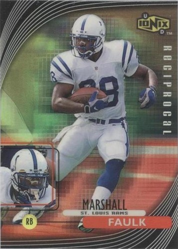 1999 UD Ionix Marshall Faulk #R24