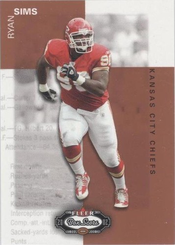 2002 Fleer Box Score Ryan Sims #175