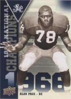 2013 Upper Deck University of Notre Dame Alan Page #NC-AP