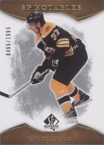 2007-08 SP Authentic - Patrice Bergeron #156