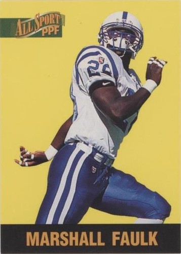 1996 Score Board All Sport PPF Marshall Faulk #90